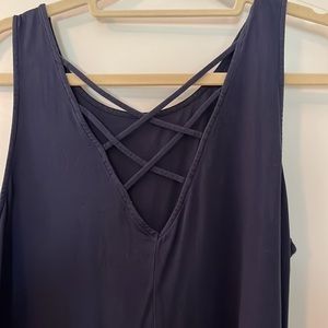 Lilly Pulitzer cotton navy dress. Size large